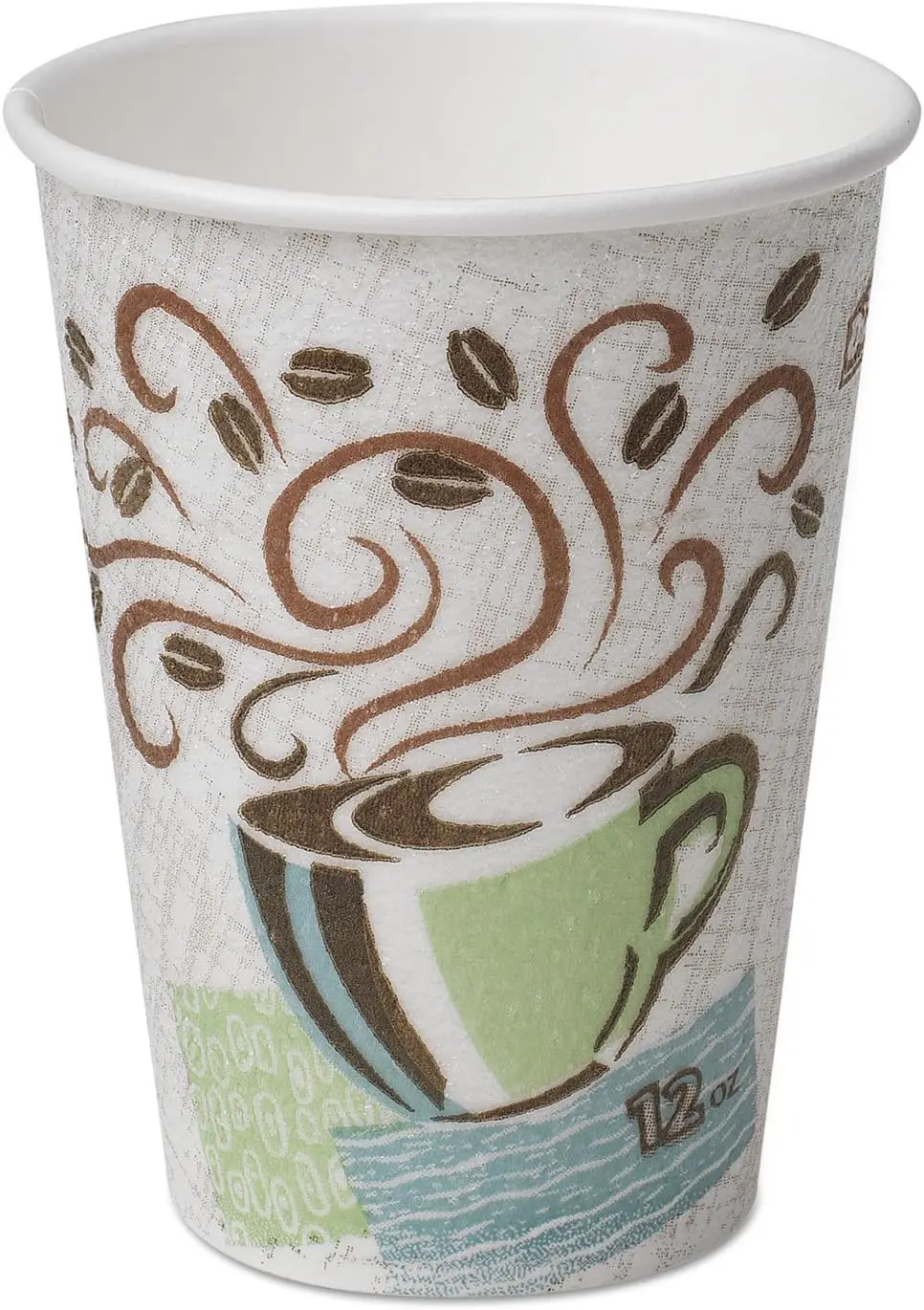 GP PRO (Georgia Pacific) 12 oz insulated paper hot coffee cup, 500 cups (25 cups per sleeve, 20 cups per box)