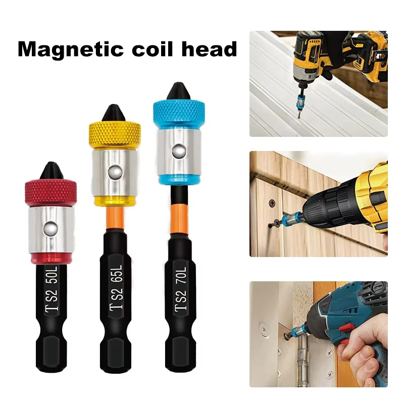 

Магнитная удлиненная насадка для отвертки S2, универсальная, 1/4 дюйма, с магнитной катушкой, набор аксессуаров для электроинструмента