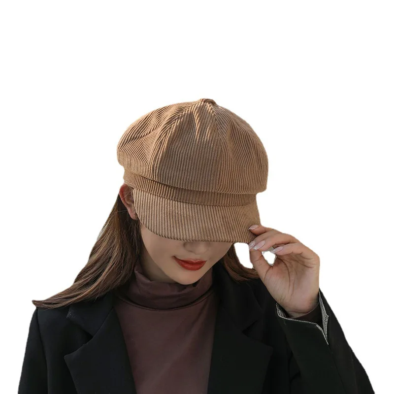 Hats for women retro Korean version of the British octagonal hat four seasons literary leisure beret cap S61