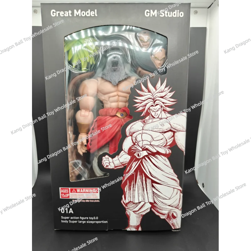 Expédition bientôt! GM Studio Dragon Ball Broly 26 cm 01A01B01C figurine modèle d'animation jouet Collection cadeau