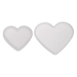 Heart Shaped for Creative Tealight Holder Mold Multifunction Epoxy Resin Casting Molds for DIY Handmade Crafts Home Deco