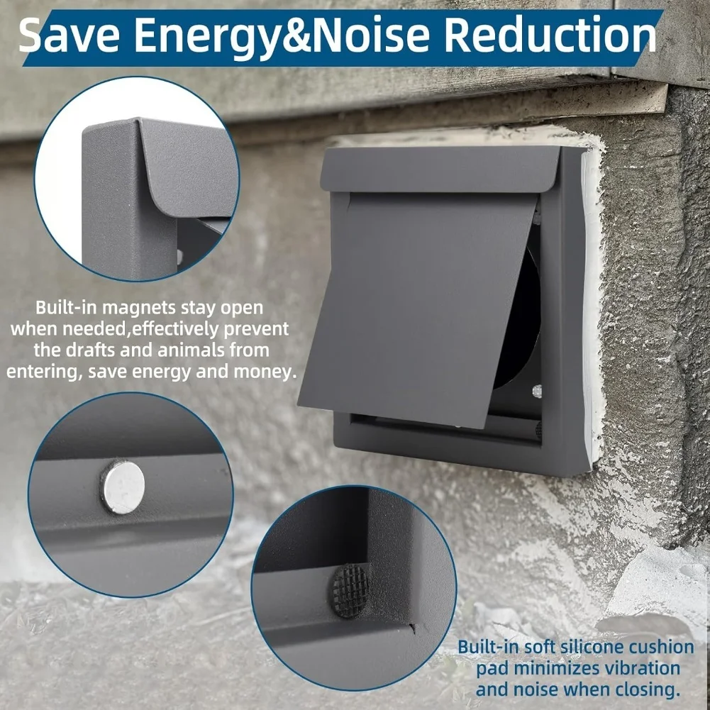 

Защитная крышка для вентиляционного отверстия от животных, как на фото, из оцинкованной стали, с долговечными резиновыми буферами