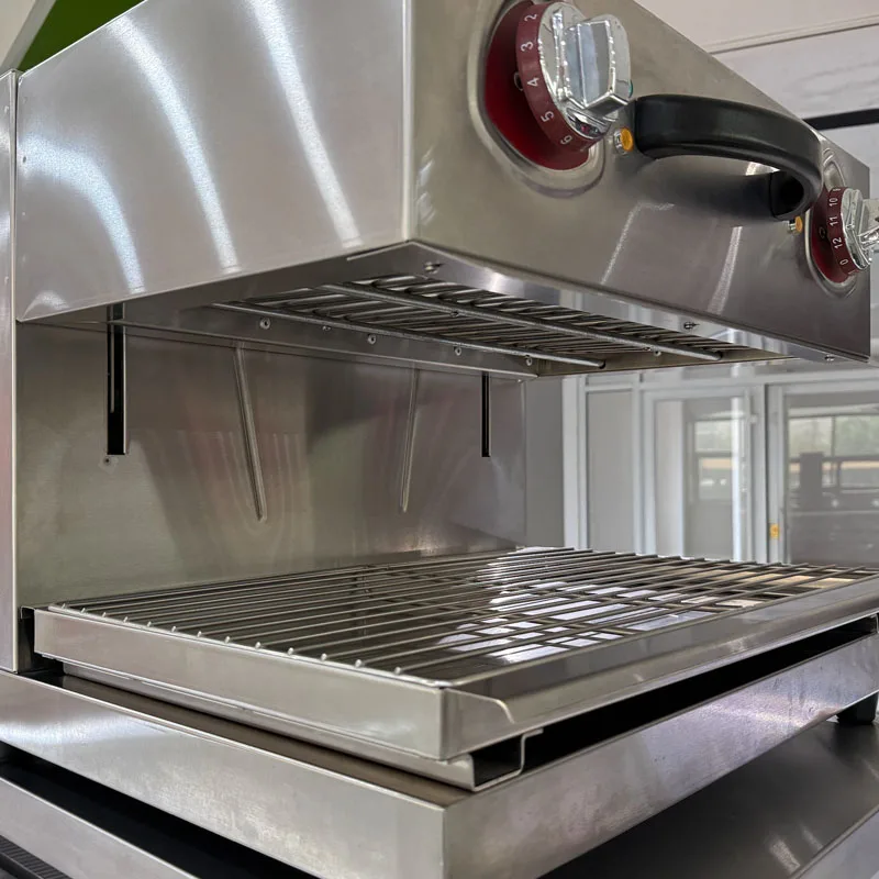 Forno elétrico comercial TLF com fogo superior, grelha elevatória estilo ocidental sem fumaça para uso em hotel e restaurantes