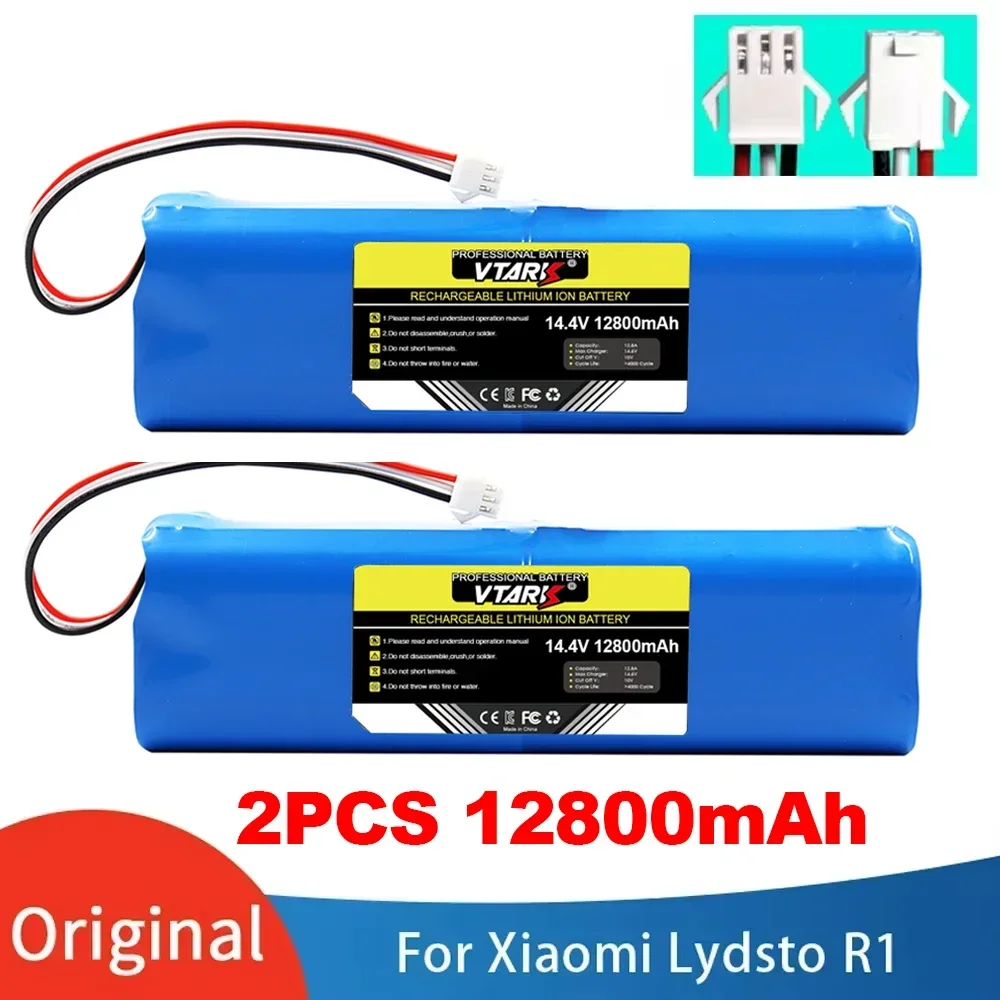 

for Xiaomi Lydsto R1 rechargeable lithium-ion battery, robot vacuum cleaner,viomi s9,battery pack, genuine 12800mAh