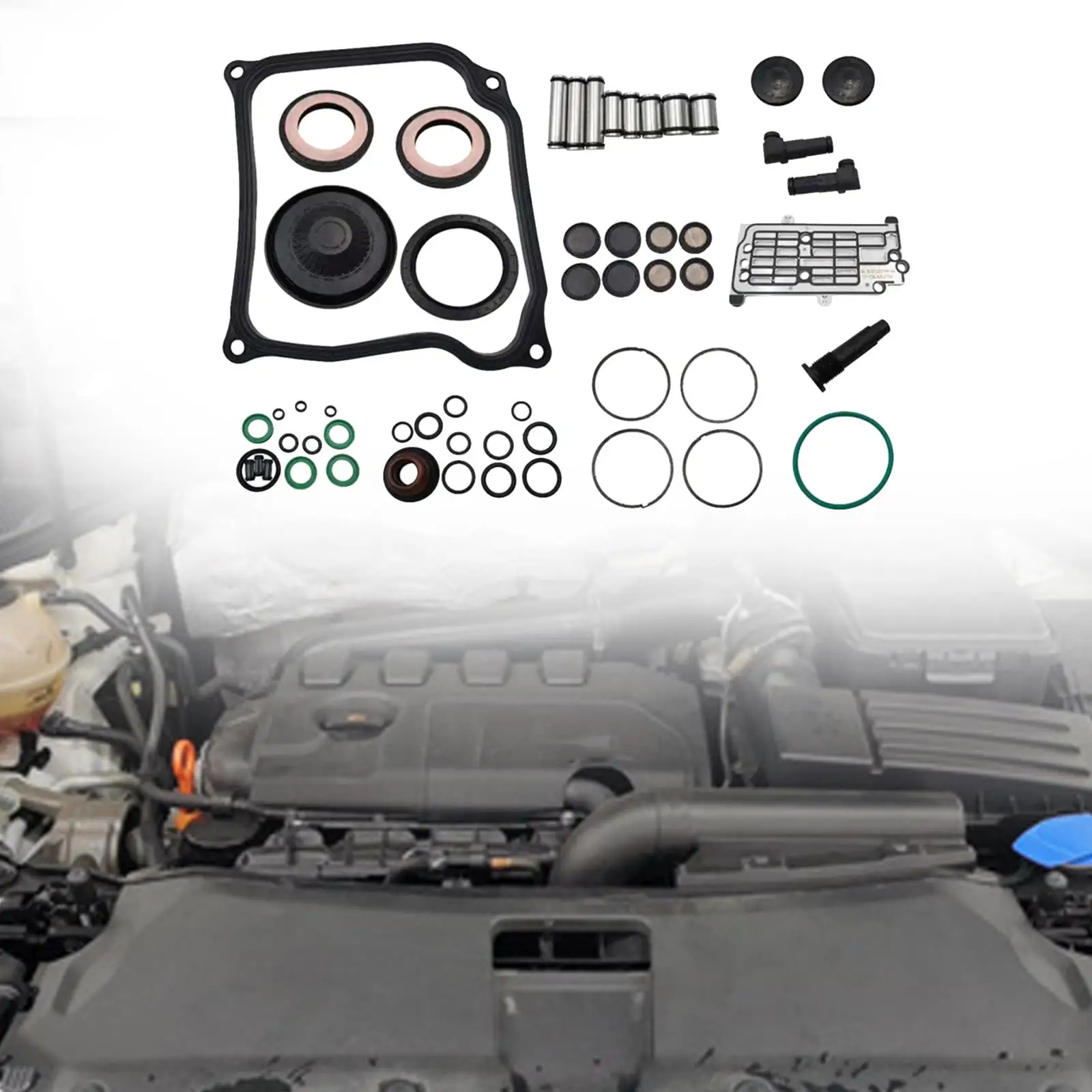 

0BH Dq500 Gearbox Rebuild Kit Spare Parts Seals Gasket Repair Pack Automatic Transmission Overhaul Kit Replaces for Audi