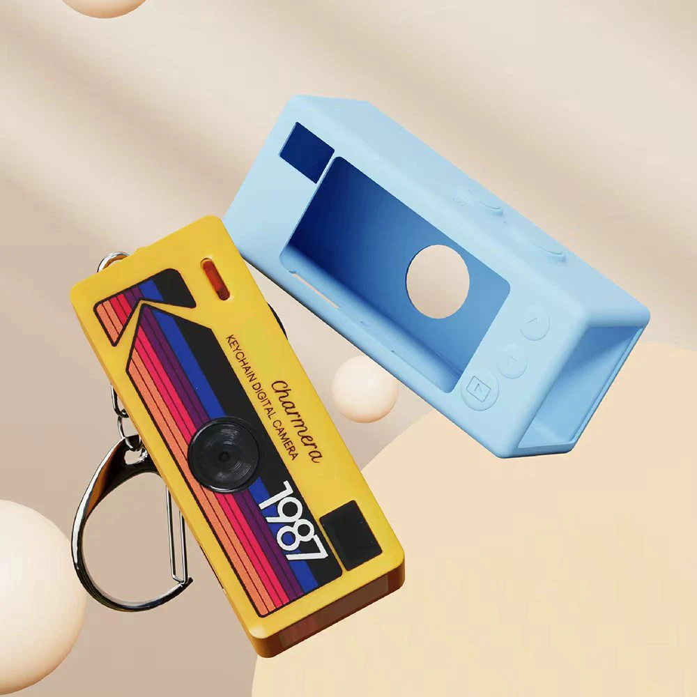 Liquid Silicone Case for Kodak Charmera 1987 Key Chain Digital Camera Shockproof Dustproof Anti Yellowing Protective Case