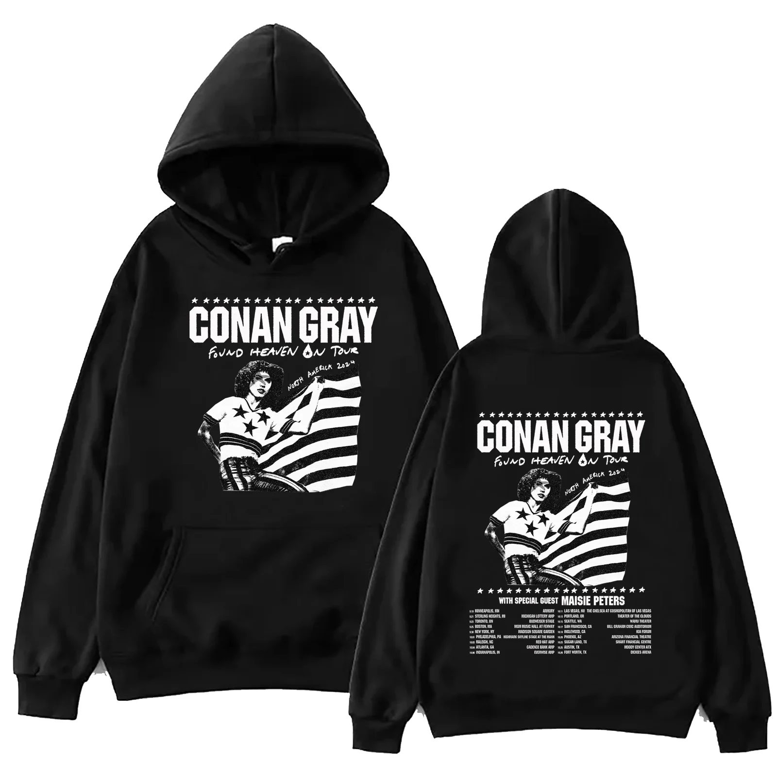 Conan Gray Found Heaven Hoodie Harajuku Hip Hop Pullover Tops Popular Music Sweatshirt Fans Gift