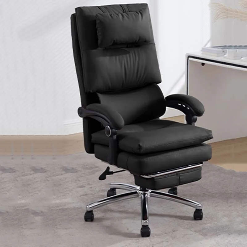 Computer Armrest Office Chair Design Rotating Fex Leather Comfy Modern Chair Mobile Ergonomic Cadeira De Escritorio Furniture