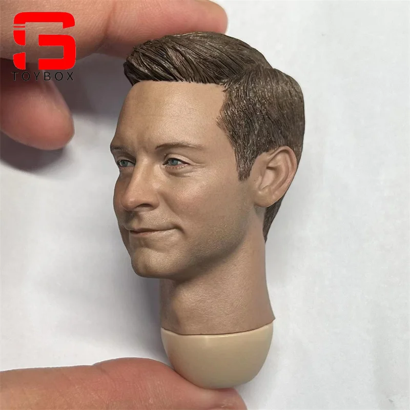 1/6 Scale Middle-aged Tobey Maguire Head Sculpt Carving Model Fit 12 Inch Male Soldier Action Figure Body Dolls