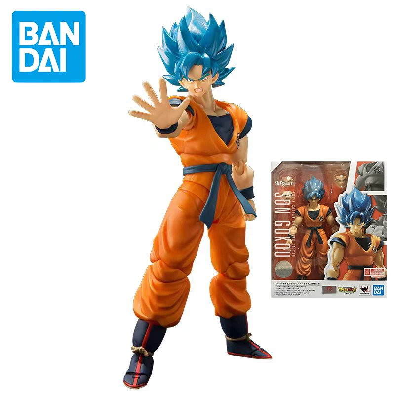 

Original BANDAI S.H.Figuarts Super Saiyan God Son Goku Dragon Ball Super Broly Anime Figure Toys Action Movable PVC Model Gift