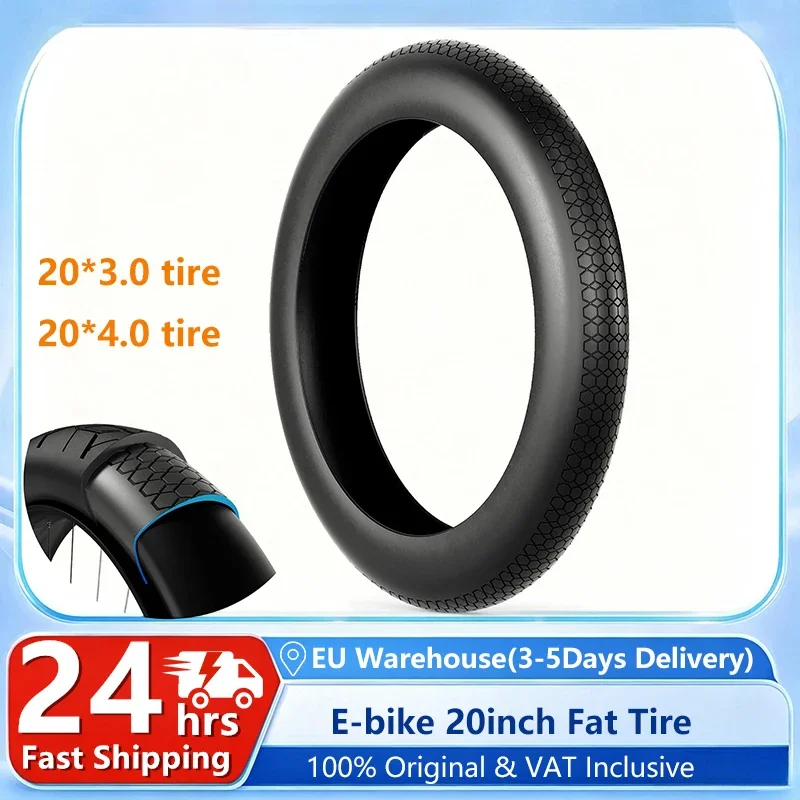 Disponibile in magazzino UE, pneumatico largo da 20 pollici per bici elettrica 20*4.0 / 20*3.0, protezione inserto per pneumatici da mountain bike, resistente alle forature, protegge da fori causati