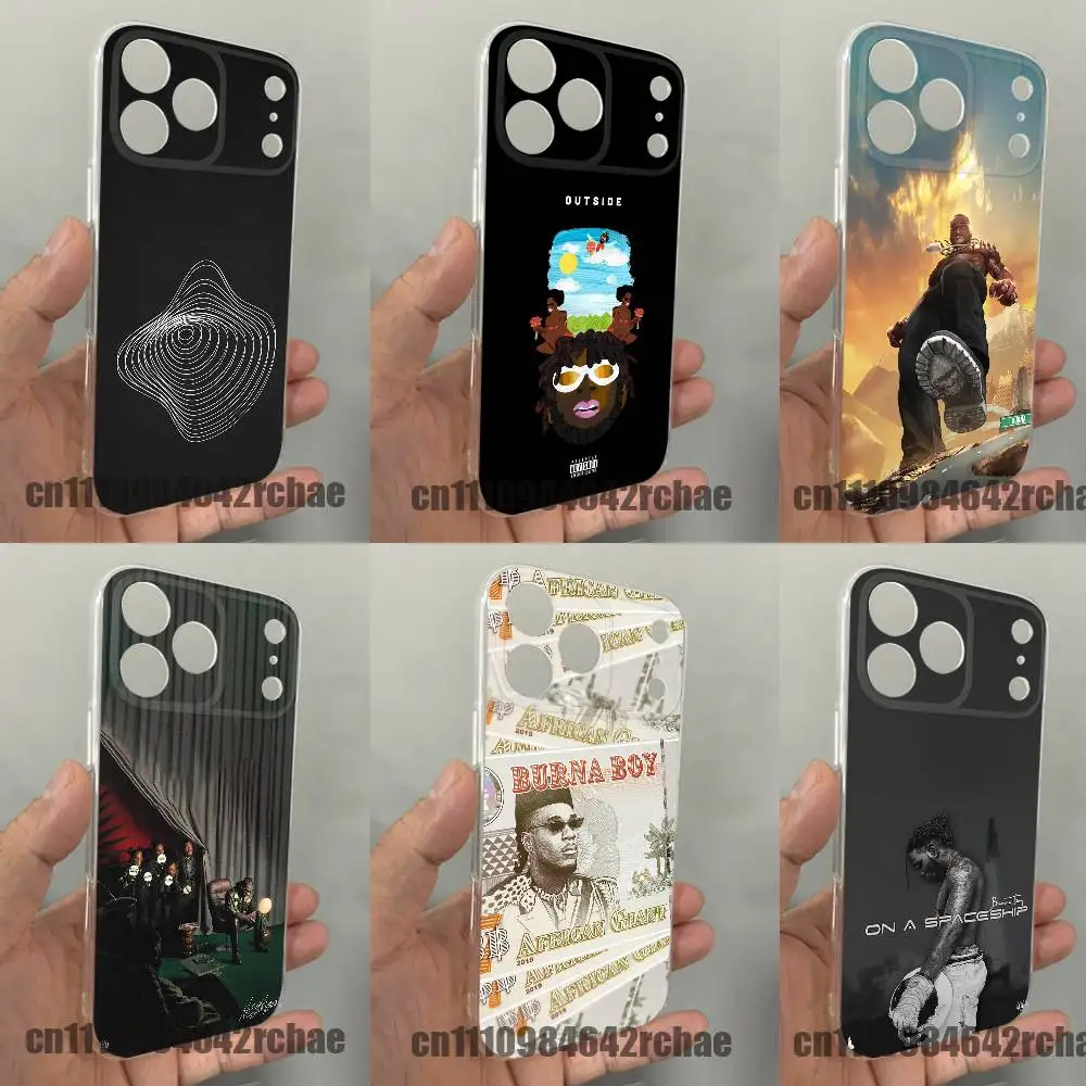 

For B-Burna Boy No Sign of Weakness Phone Case iPhone 14,16,11,13,15,17,12,Air,Mini,Plus,Pro,Max,E DIY Clear TPU Shell