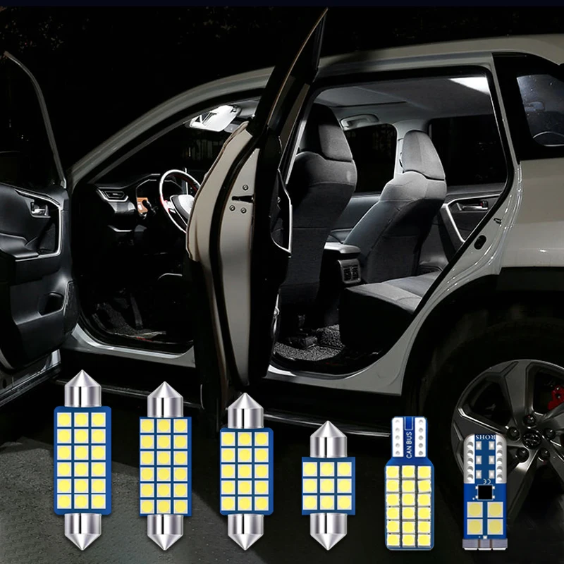 For Volkswagen VW New Beetle 2003 2004 2005 2006 2007 2008 2009 2010 2011 4pcs Car Interior LED Trunk Light Dome Decoration Lamp