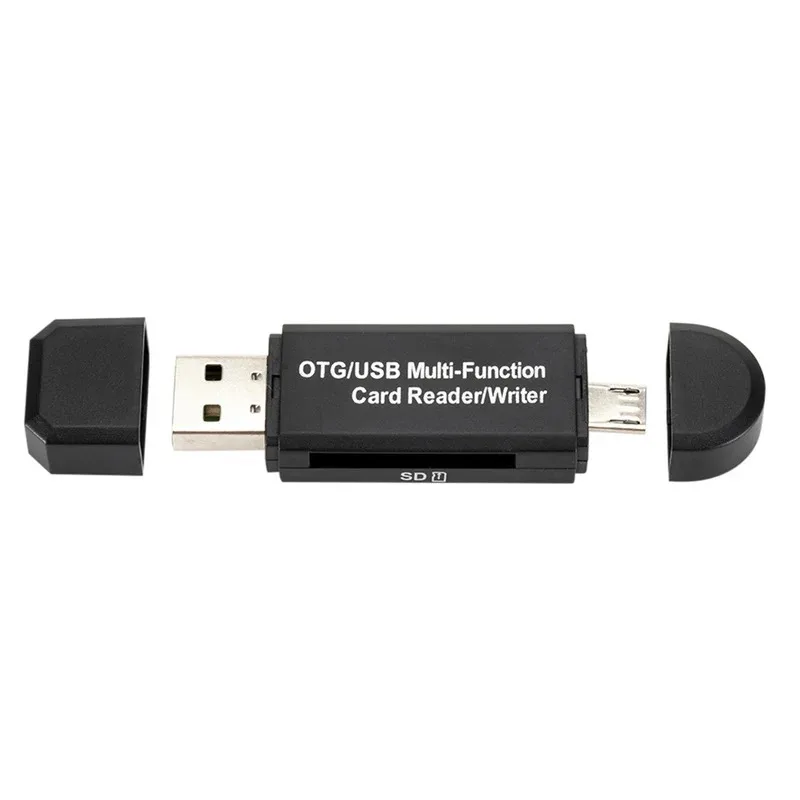 2 In 1 USB OTG Card Reader Flash Drive High-speed USB2.0 Universal OTG TF/SD Card for Android phone Computer Extension Headers