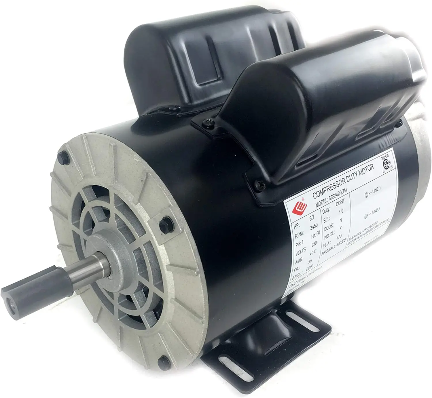 5/8 "Welle, einphasiger Nema-Luftkompressor-Motor EM-04