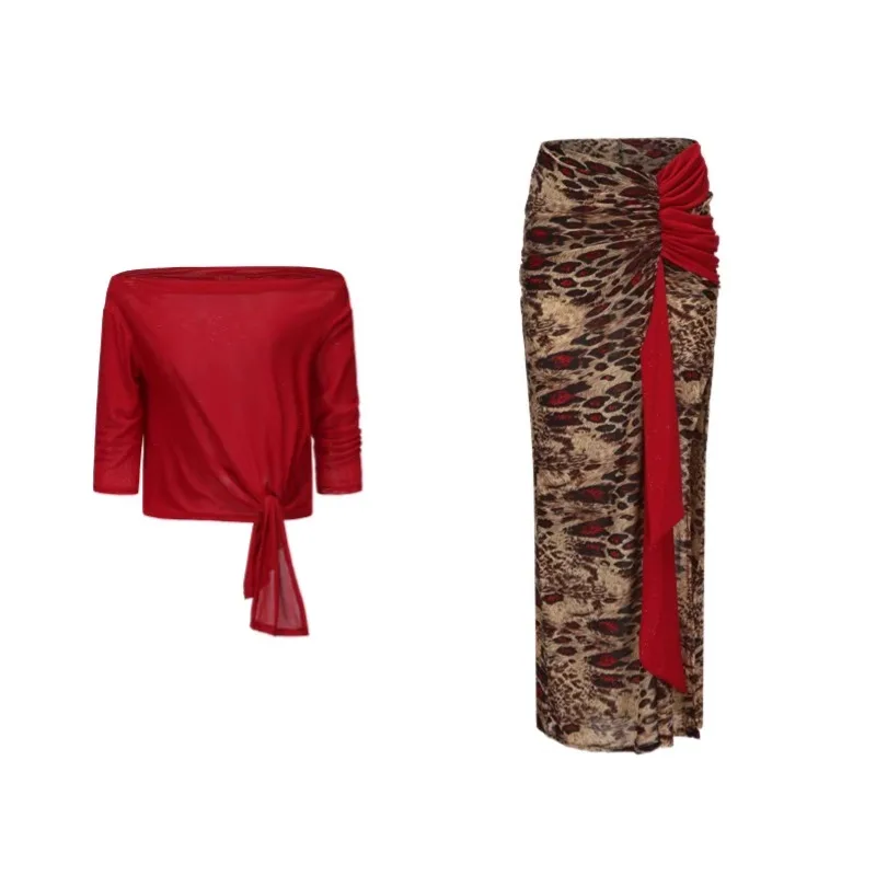 ที่กําหนดเอง Belly Dance เครื่องแต่งกาย Oriental Dance หรูหราฝึกเสื้อผ้า Limited Edition ชุดเดี่ยวแยกกระโปรงตาข่าย