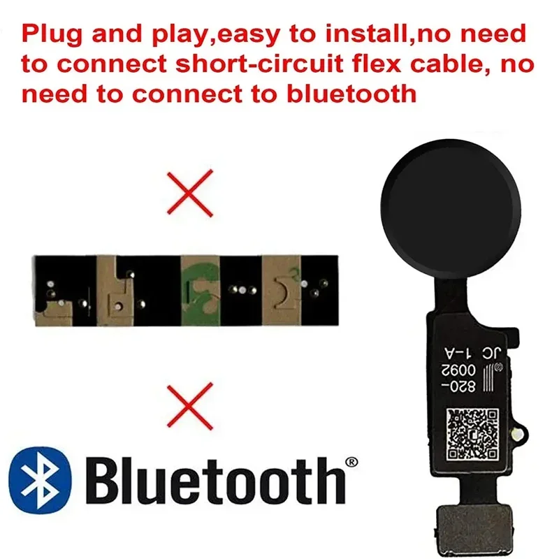 Brand New Home Button Replacement for iPhone 7 8 Plus SE2020 SE3 | Return Function Only, No Touch ID | With Free Tools & Seal