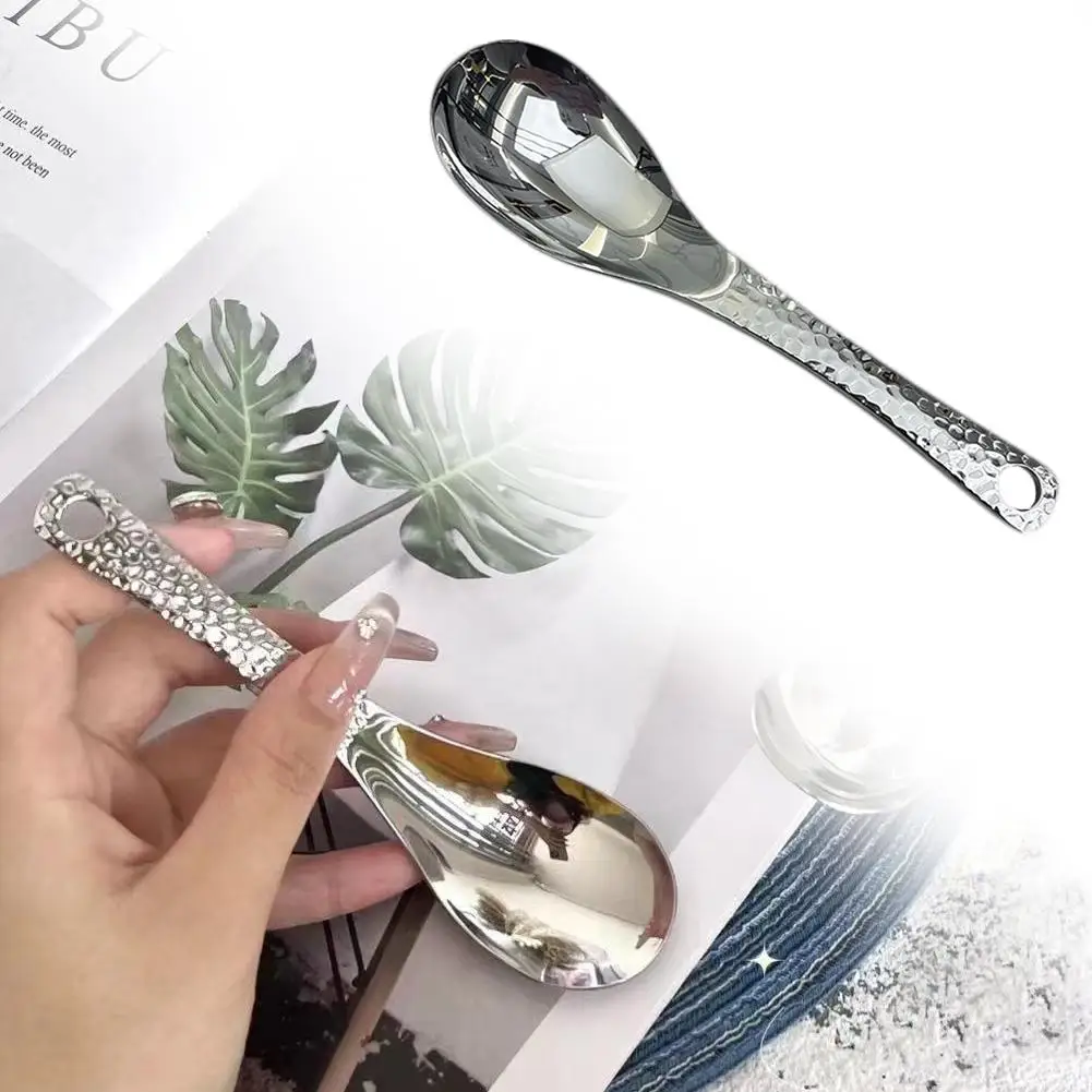 

Thicken Stainless Steel Rice Spoon Japanese Style Long Handle Rice Cooker Spatula Buffet Serving Scoop Kitchen Utensils For Y1K3