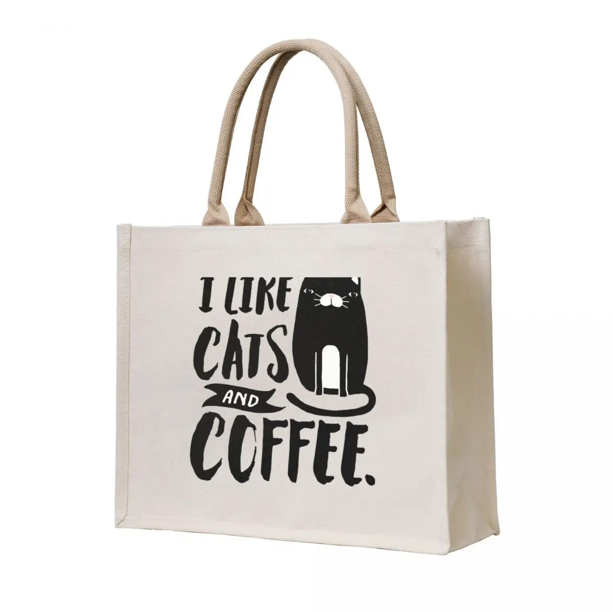 

I Like Cats and Coffee Tote Bag tote bags cloth bags women bag shopper bags Women's bag