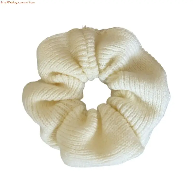 G92D Soft Knit Scrunchies For Women Hair Tie Lightweight 30g Nonslip Hair Accessory For Sports Travel Daily
