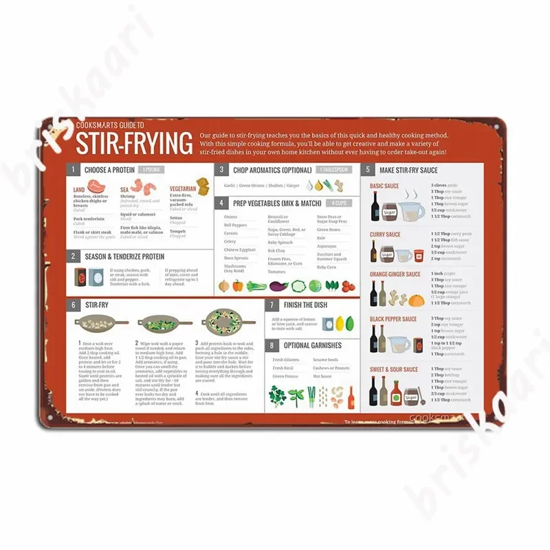 Cook Smarts' Guide To Stir-Frying Metal Signs Cinema Living Room Garage Club Design Wall Plaque Tin sign Posters