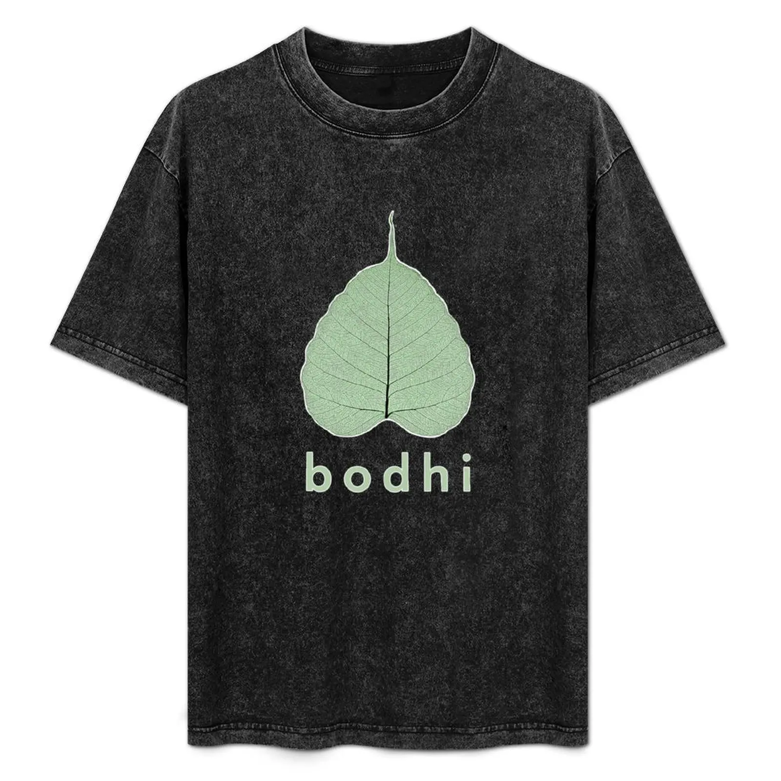 Green Buddhist Bodhi Leaf T-Shirt anime quick-drying cute clothes black t-shirts for men