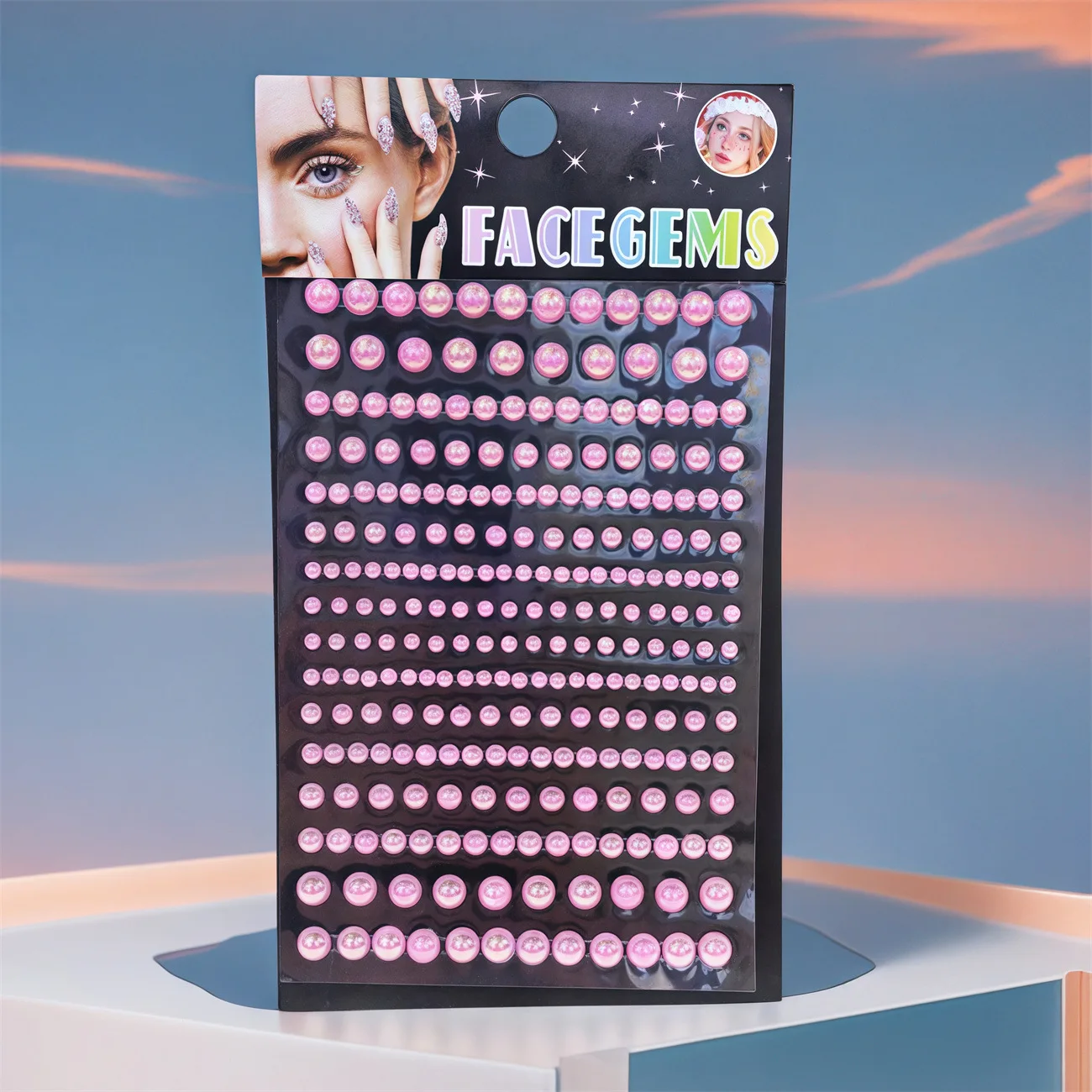 Face Pearl Rhinestone Stickers Self Adhesive Crystal Gems for Kids Stage Makeup Party DIY Decor view 6