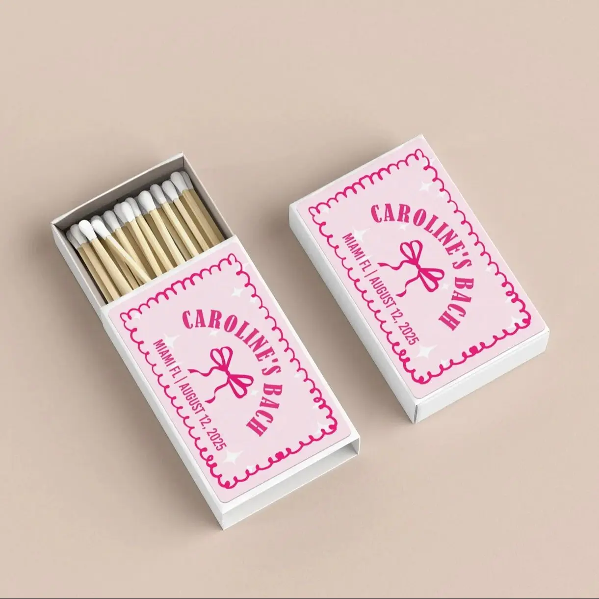 

Custom Bachelorette Party Matchboxes/Handmade Custom Favors/Personalized Bachelorette Matchbooks/Bridesmaid Gift/WeddingMatchbox