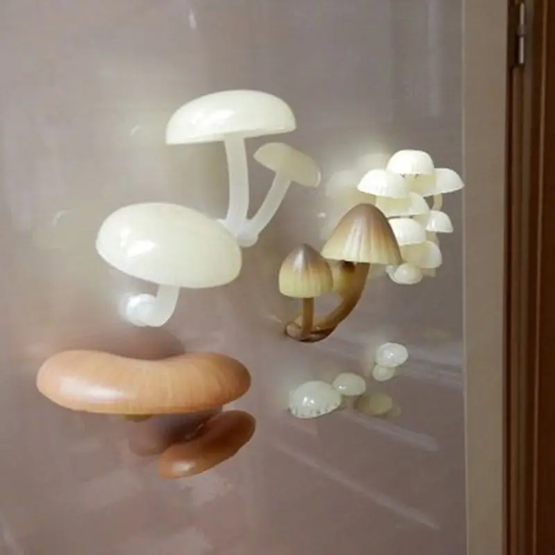 Japanese Ikimon 'Glow Mushrooms' Series Gachapon Magnetic Bioluminescent Fungi Decor Re-Release Toy Collectible Action Figure
