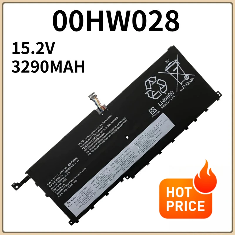 

00HW028 00HW029 01AV409 Аккумулятор для Lenovo ThinkPad X1 Carbon Gen 4 (2016) X1 Yoga 1st (2016) SB10F46466 01AV439 56WH