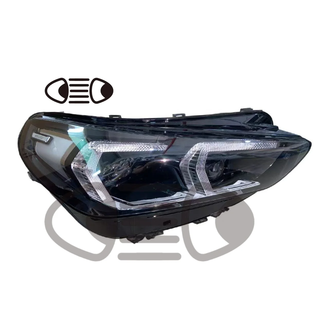 

TUZHIHAO for BM W X1 Car Accessories Front Bumper Lighting System with LED Headlights Right Side Headlights 6000k Color