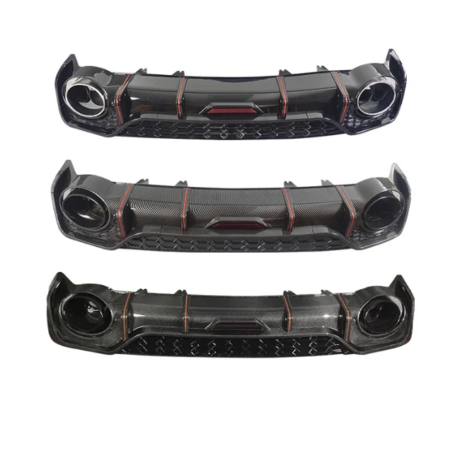 

Задний диффузор Fengshun RS4 с хвостовыми трубками для 2020-2022 A4 B9.5 Facelift, высокое качество RS4 Style 2021 A4 B9.5, задний диффузор