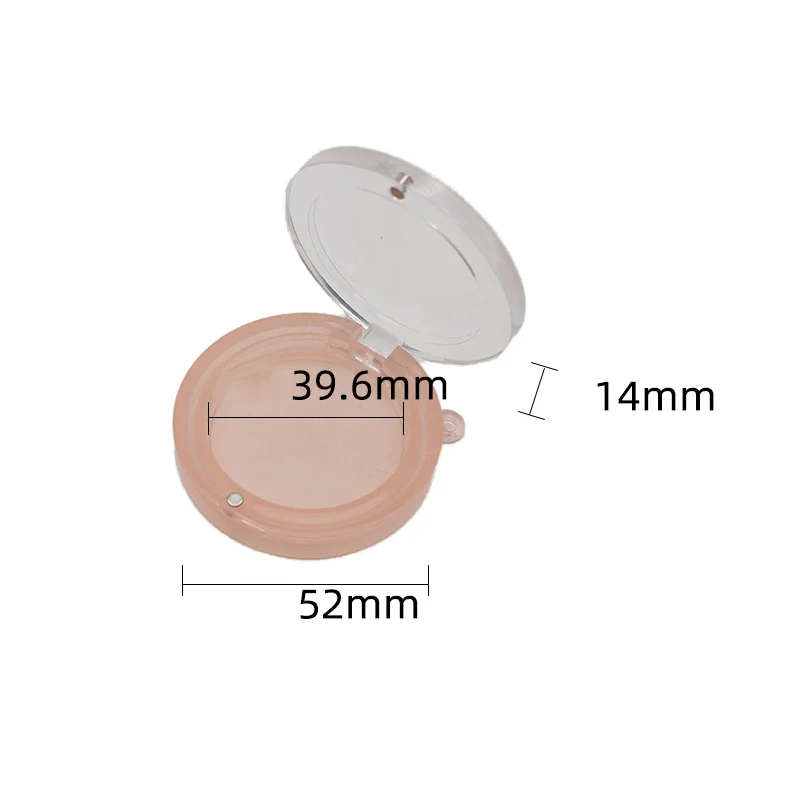 Empty Eye Shadow Case Makeup Palette Box Plastic Skylight Clear Lid Aluminum Pan Round Creamy Concealer Container