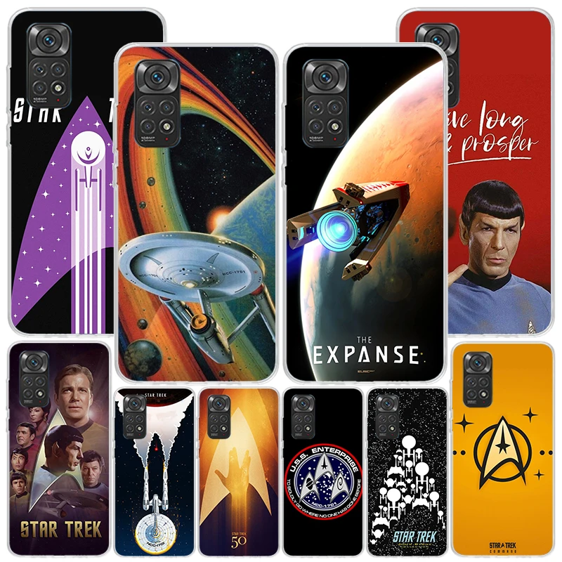 Star Movie T-Trek Phone Case For Xiaomi Redmi Note 12 12S 13 14 11 11S 11T 10 11E Pro Plus 10S 14Pro Coque Shell Cover