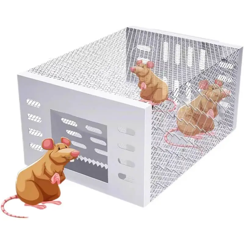 Continuous Cycle Mouse Trap Rat Catching Cage Mice Killer Automatic Indoor Outdoor Mouse Catching Tool