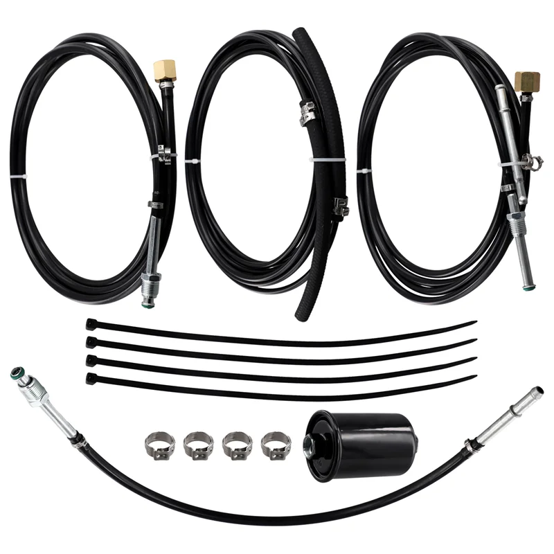 

1Set Complete Nylon Fuel Line Replacement Kit For Gmc Gas Trucks 1988-1997