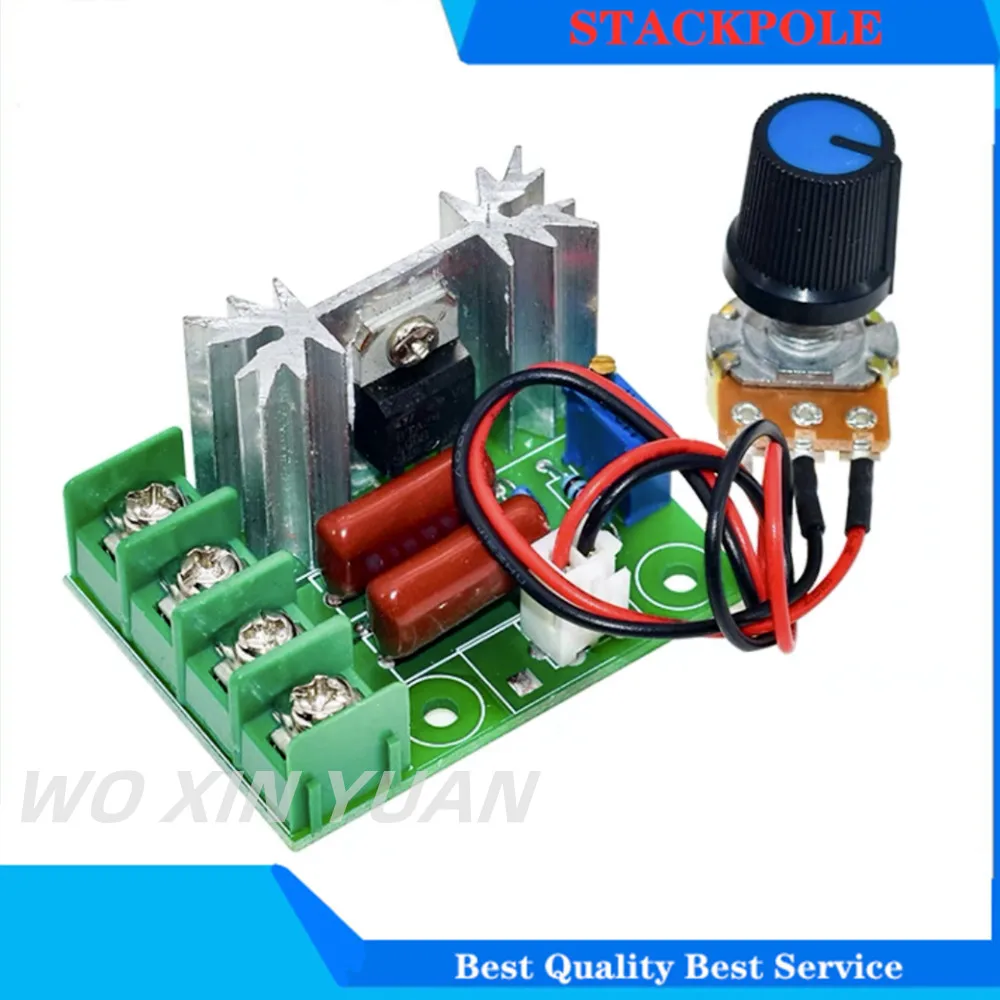 

AC 220V 2000W SCR Voltage Regulator Module Dimmer Motor Speed Controller Thermostat Electronic