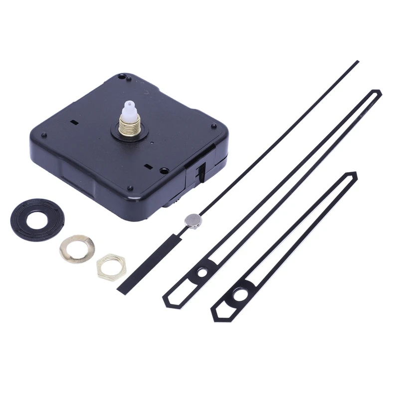 2 Set Replacement Wall Clock Repair Parts Pendulum Movement Mechanism Quartz Clock Motor With Hands & Fittings Kit