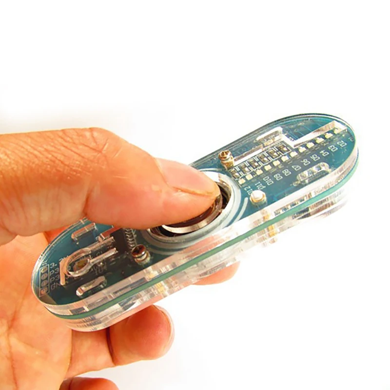 Kit de fabricação de eixo LED Fidget com peças de caixa