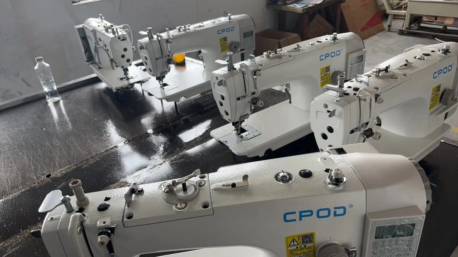 QK-7770-D3 Computerized 3 Automatic Single   Flatbed Lockstitch Industrial Sewing Machine with Side Cutter