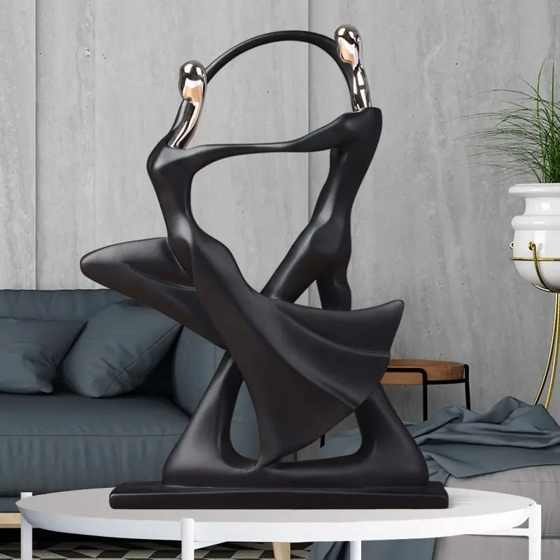 New Creative Ornament Decor Living Room Bedroom Simple Tall Dancer Sweet Hug Home Decoration