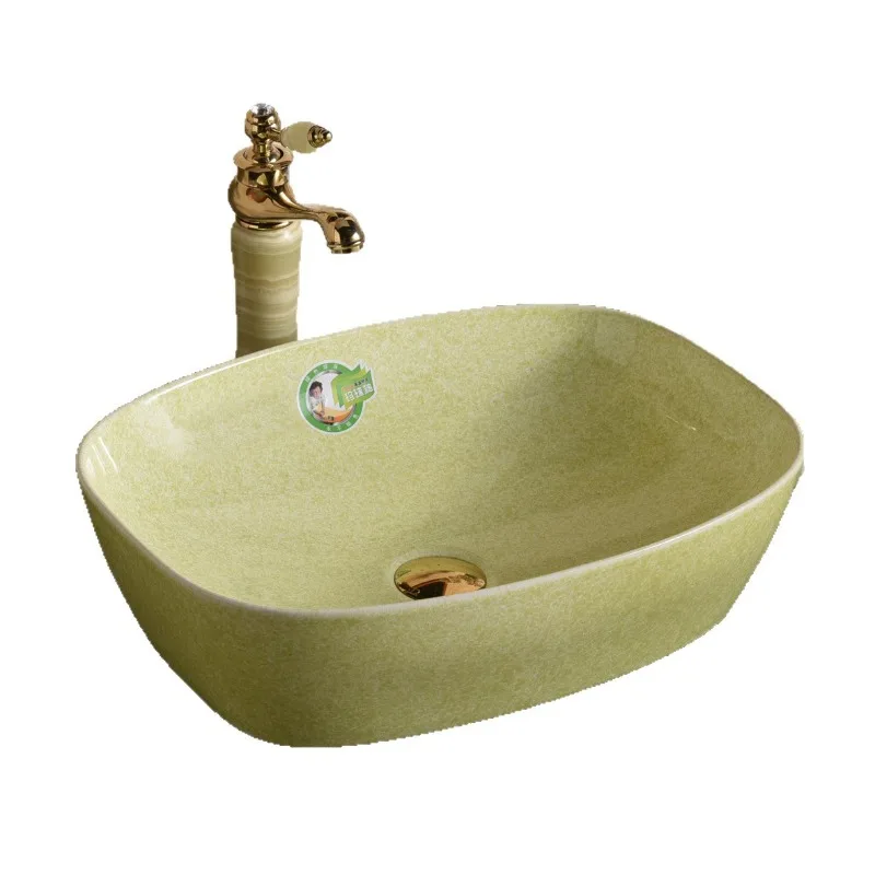 

Ceramic basin Oval wash basin Single basin Household creative bathroom Washbasin