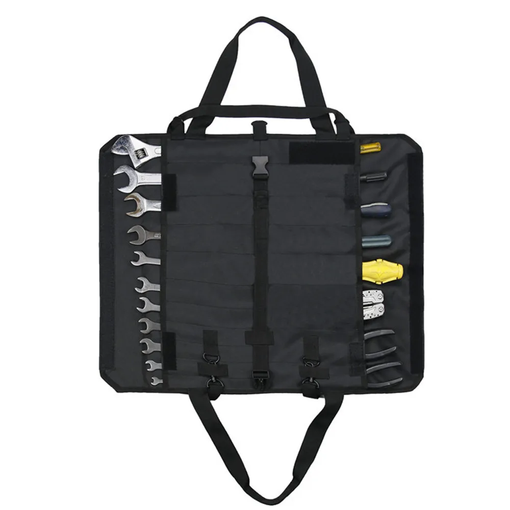 

NEW 2026 Tool Bag Travel Hanging Car Tool Storage Organizer Roll Up Bag With Shoulder Strap Car Accessories Trunk Auto Stowing