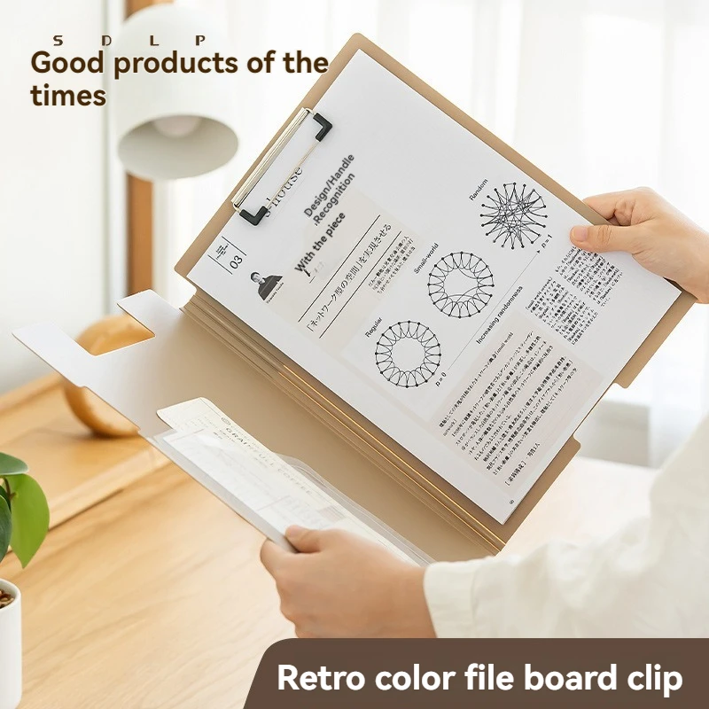 A4 Transparent Folder With Single Strong Clip Large Capacity For Storing Documents Contracts And Office Supplies