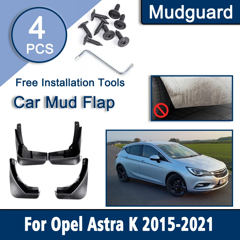 

Fenders For Holden Vauxhall Opel Astra K 2015-2021 Fender Mudflads Mud Flaps Auto Mudguards Soft Rubber Dust-proof Accessories