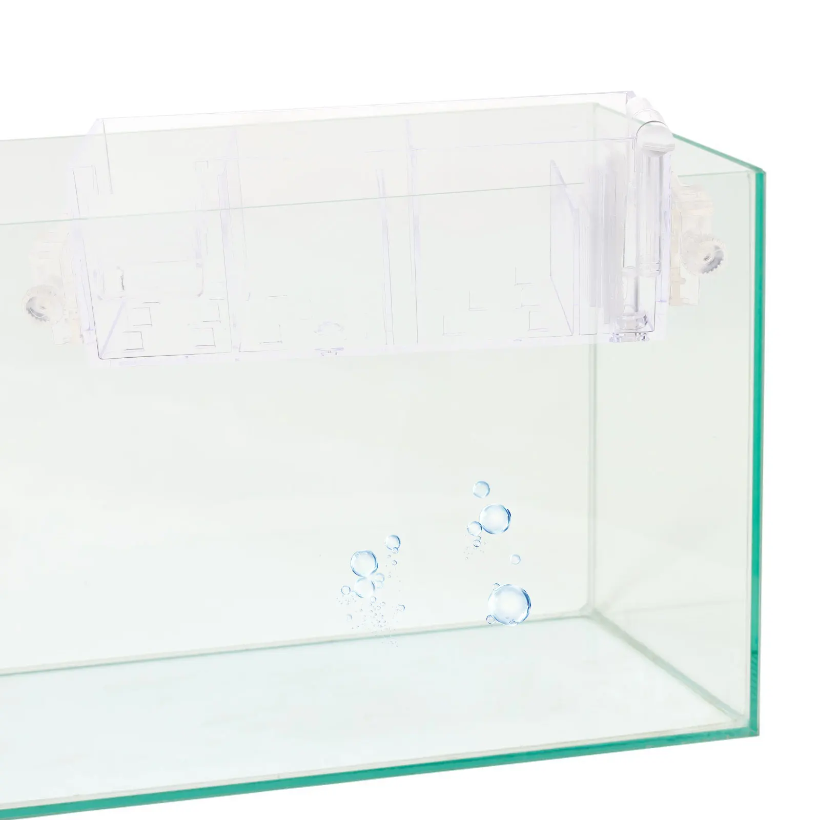 

Fish Tank Filter Box 4-Stage External Aquarium Supplies Purification Drip Box with Pump 16 Reusable Transparent Design Pet