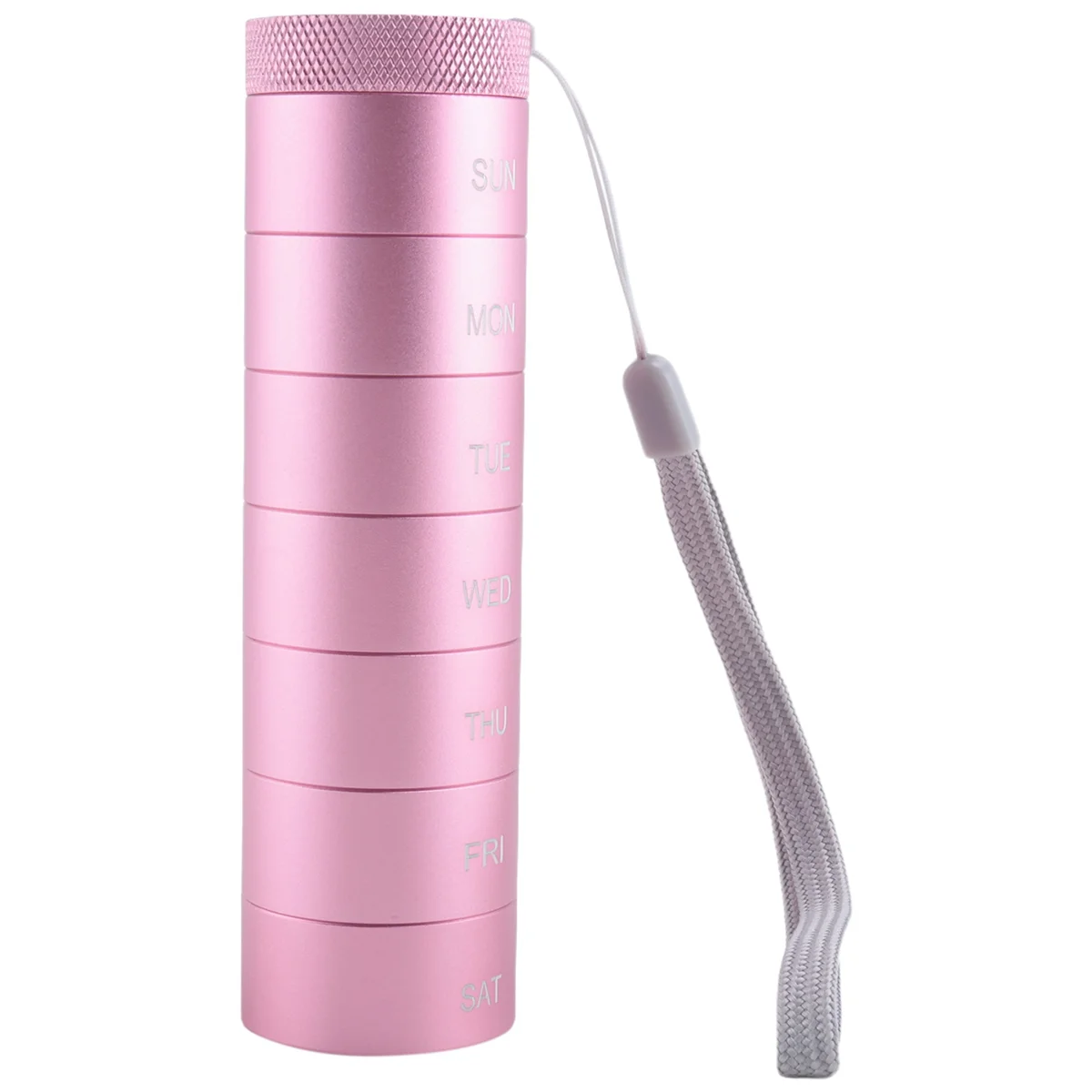 N38R_ Contenitore per pillole e medicinali impermeabile da 7 giorni in viola