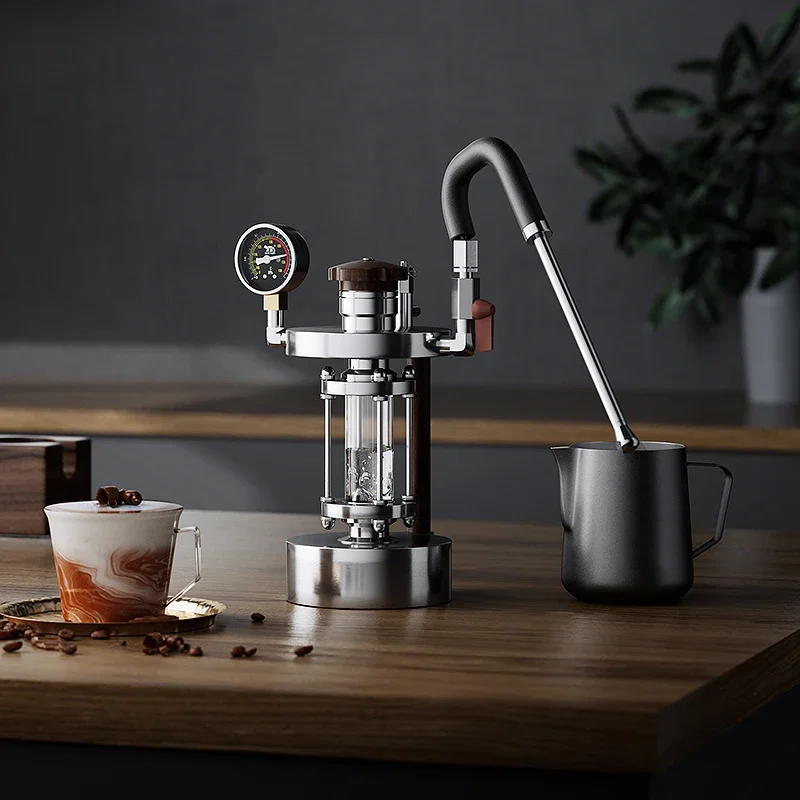 Milk Frother Steamer High Pressure Dry Steam Coffee Milk Foamer for Espresso 1Bar-2.5Bar 1-5 Steam Holes Optional