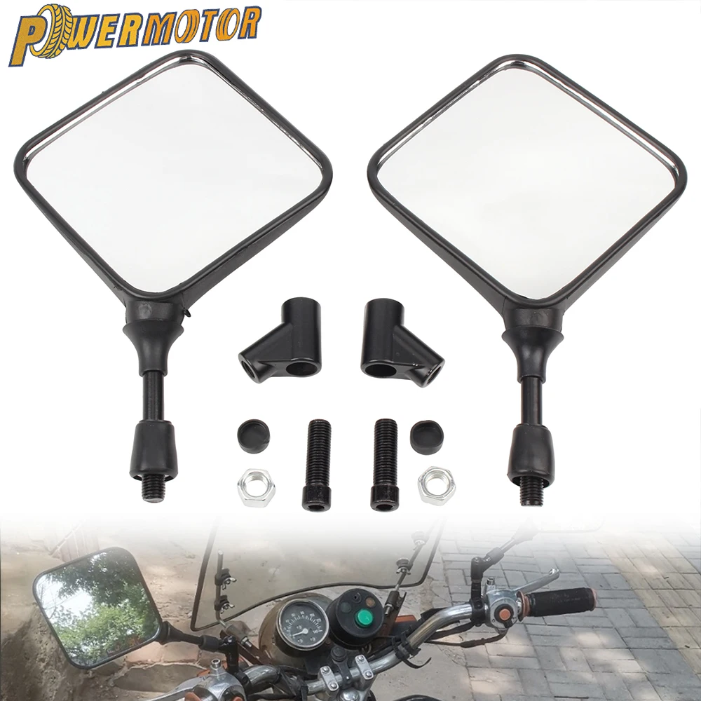 Motorcycle Rear View Mirror 10mm Rearview Mirrors For Suzuki DR 200 250 350 650 DRZ 400 650 Pit Bike Motocross Universel Parts