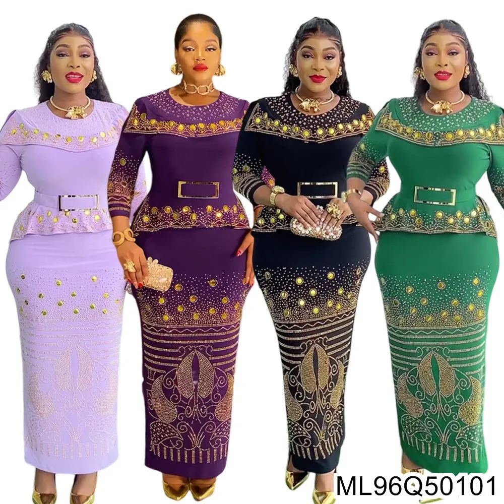 

Модная женская одежда, европейское и американское платье со стразами для тяжелой промышленности, платье для похудения и подъема S10827ML96Q501